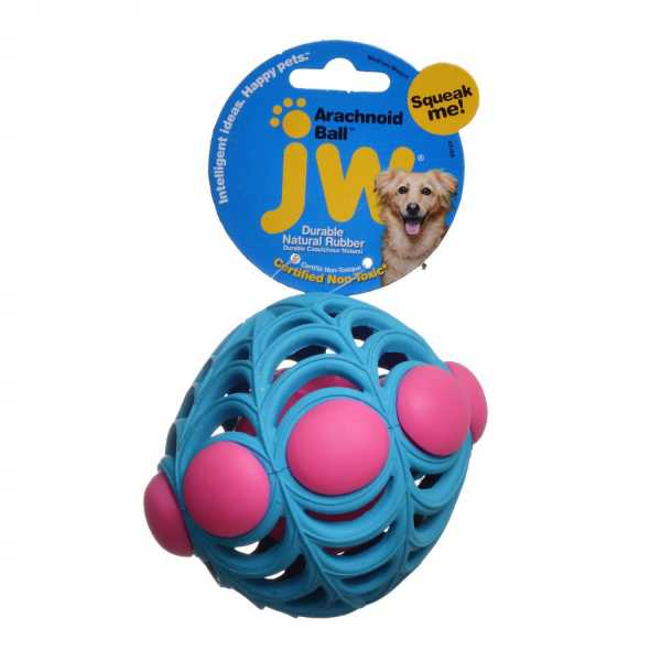 JW Pet Arachnid Ball Squeaker Dog Toy - Medium - 5 in. Diameter