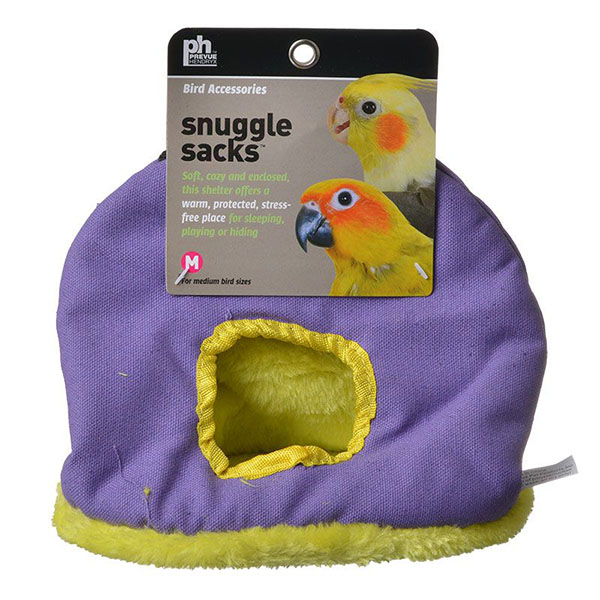 Prevue Snuggle Sack - Medium - 7.5 in. L x 5.25 in. W x 10 in. H - Assorted Colors - 2 Pieces