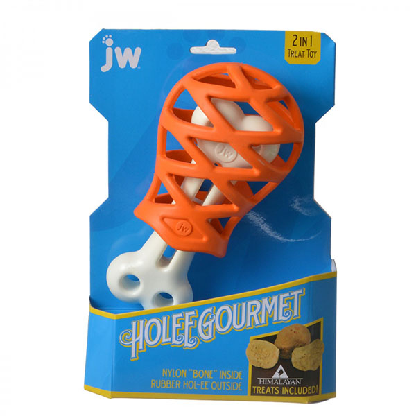 JW Pet Ho-lee Gourmet Turkey Leg Dog Toy - Medium - 9.5 in. Long
