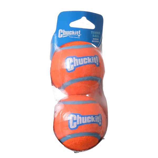 Chuckit Tennis Balls - Medium Ball - 2.25 in. Diameter - 2 Pack Sleeve - 4 Pieces