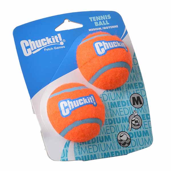Chuckit Tennis Balls - Medium Balls - 2.25 in. Diameter - 2 Pack - 4 Pieces
