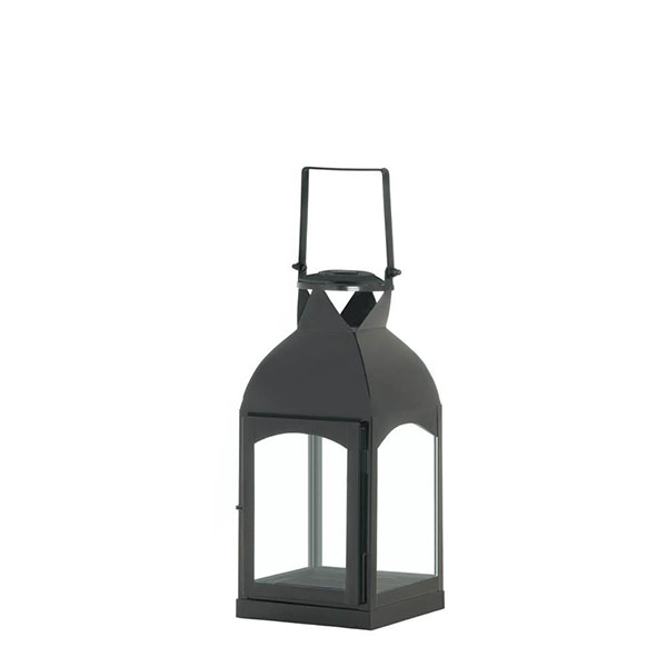 Medium Domed Black Candle Lantern