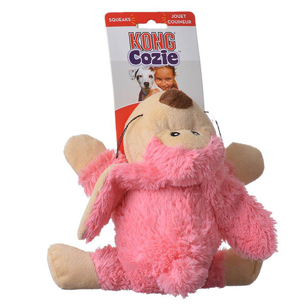 Kong Cozier Plush Toy - Floppy the Bunny - Medium - Floppy The Bunny - 2 Pieces