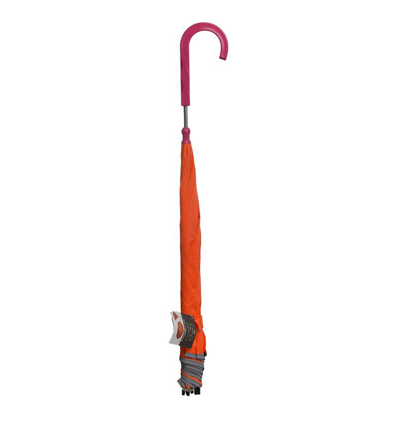 Pet Life Drip-Proof Pet Umbrella - Orange Pink Handle - Medium - 33 L x 1 W x 19 H