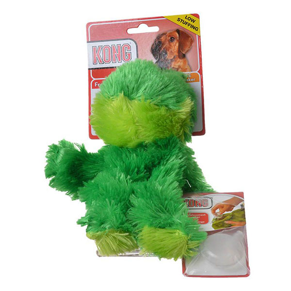 Kong Plush Frog Dog Toy - Medium - 2 Pieces