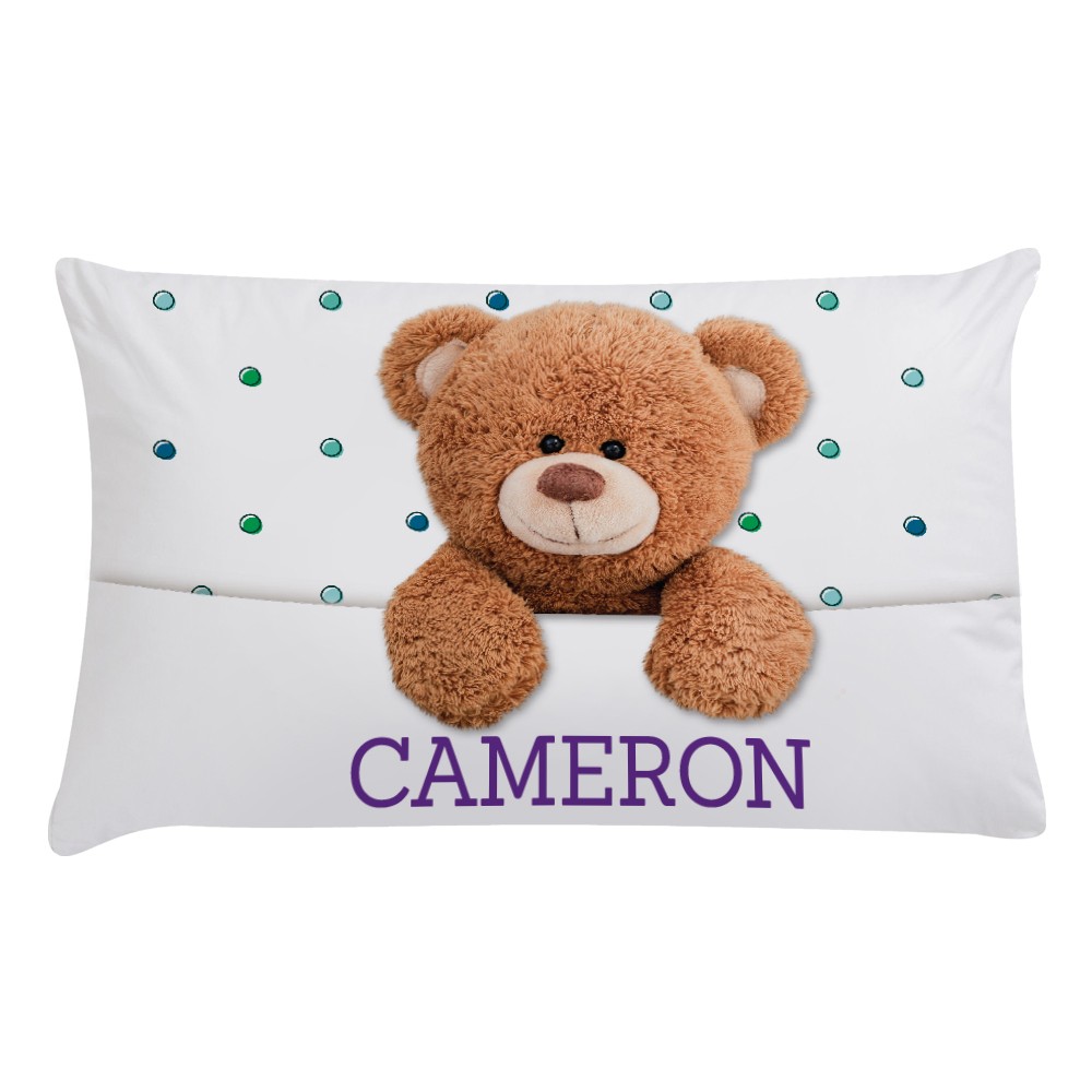 Custom Teddy Bear Pillowcase