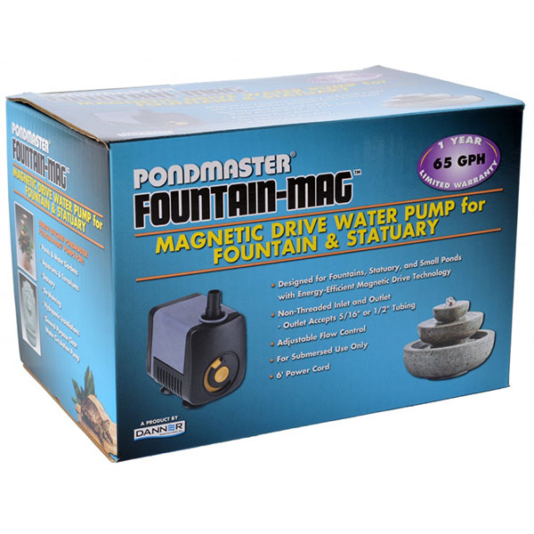 Pond master Pond-Mag Magnetic Drive Utility Pond Pump - Model .65 - 65 GPH