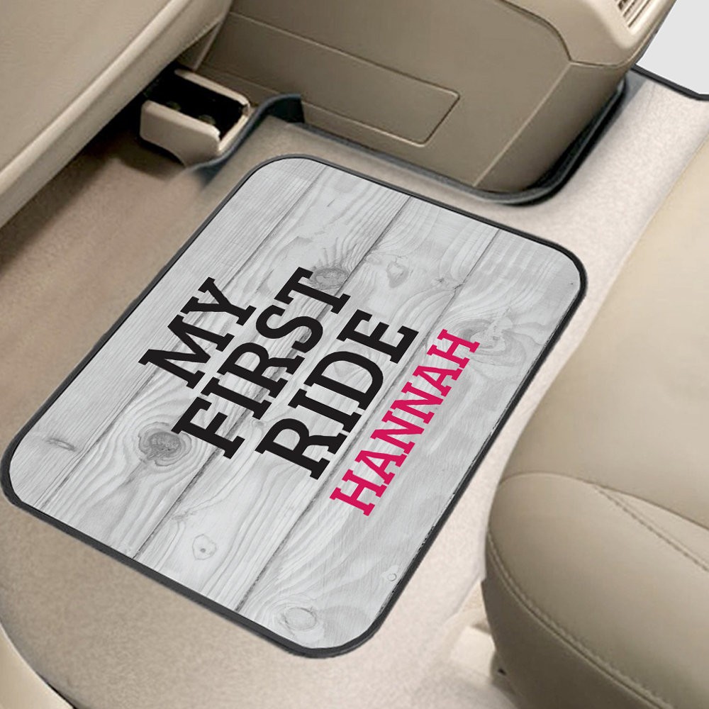 My First Ride Custom Back Car Mat