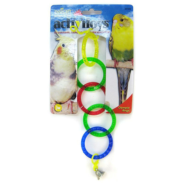 JW Insight Olympic Rings Bird Toy - Olympic Rings Bird Toy - 4 Pieces