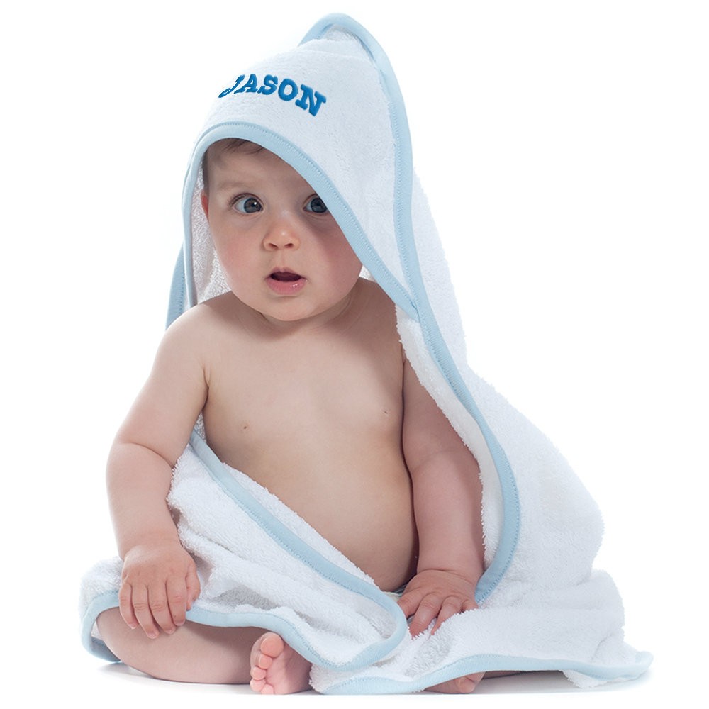 Personalized Embroidered Baby Hooded Bath Towel