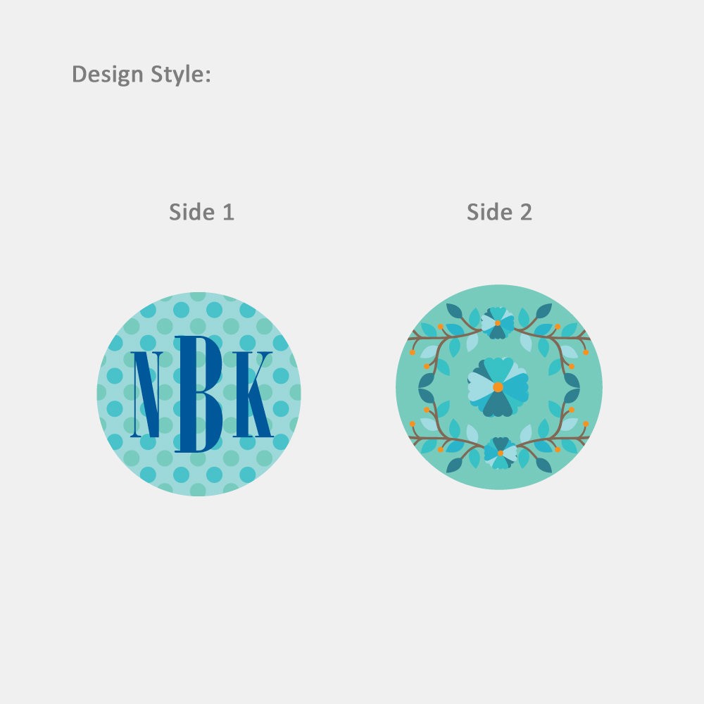 Personalized Monogram Pressed Key Chain