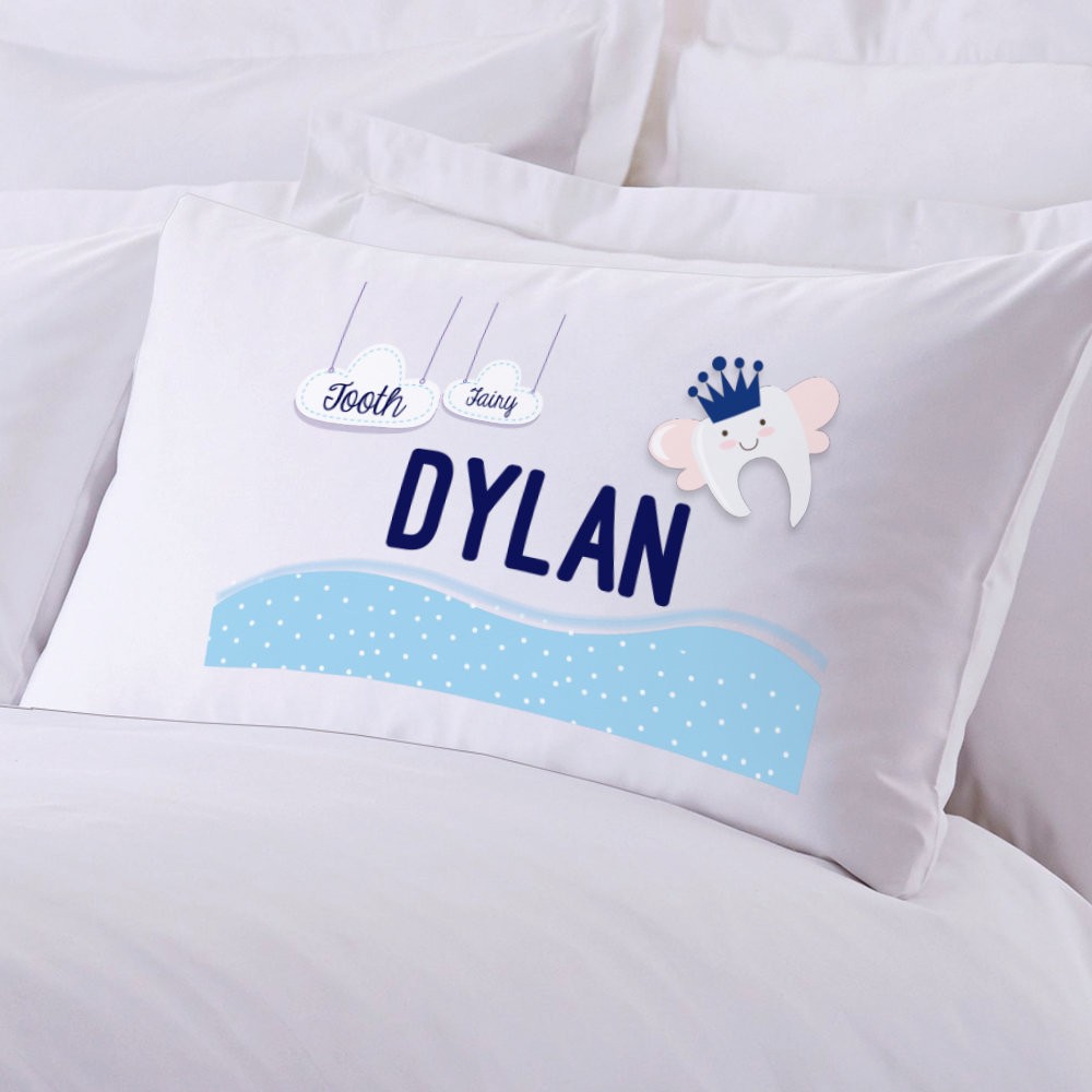 Personalized Boy's Tooth Fairy Pillowcase
