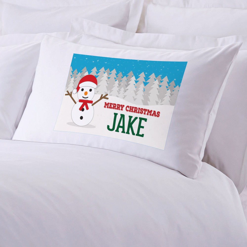 Personalized Kid's Name Christmas Pillowcase