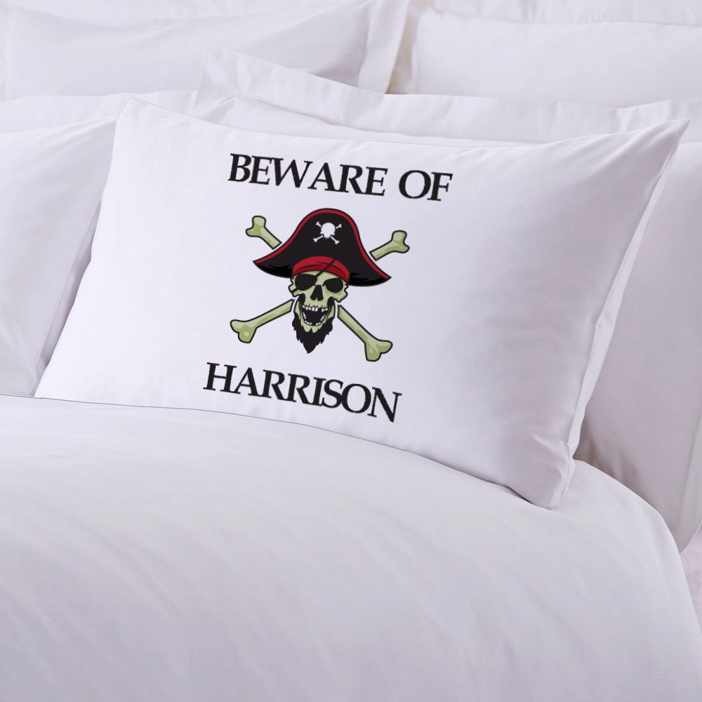 Personalized Pirate Pillowcase