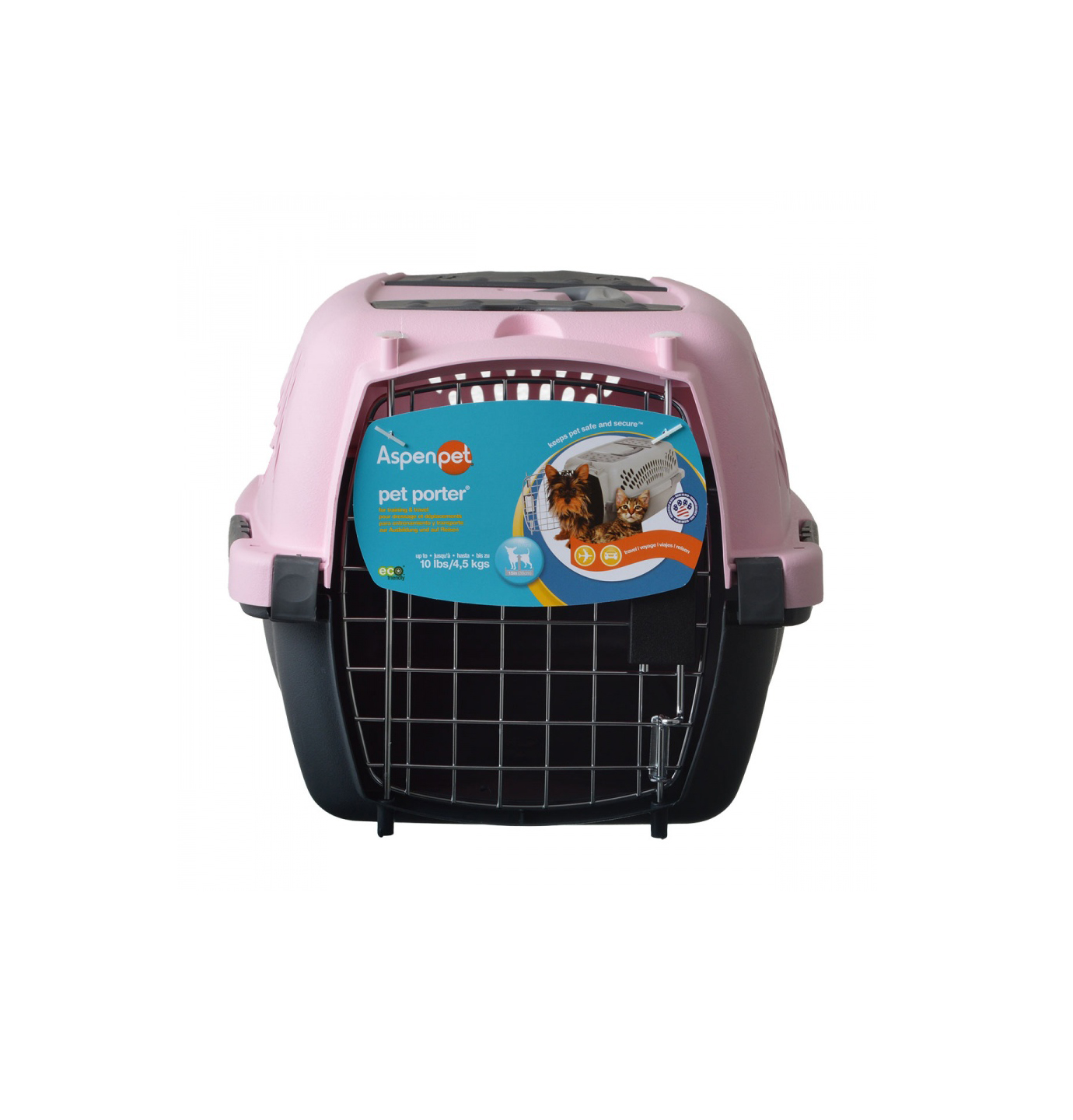 Aspen Pet Pet Porter - Pink - Pets up to 10 lbs 19 L x 12.6 W x 10 H