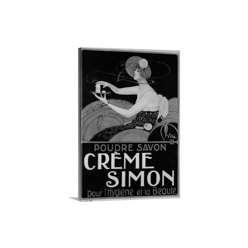 Creme Simon Poster - Canvas - Gallery Wrap