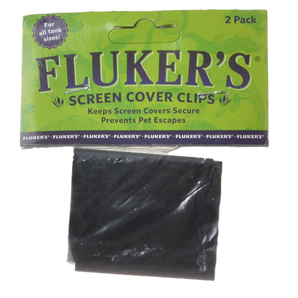 Flukers Screen Cover Clips - Premium - All Tank Sizes - 2 Pieces