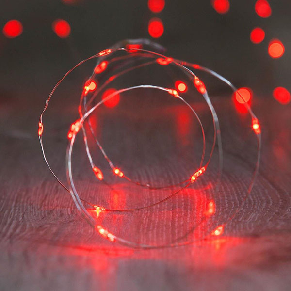 Red 20 LED Copper Fairy Lights