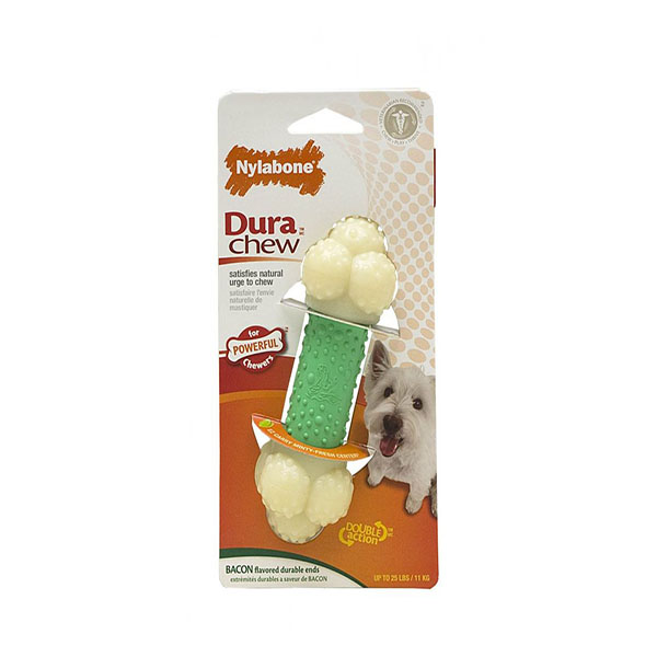 Nylabone Dura Chew Double Action Chew - Regular - 1 Pack - 2 Pieces