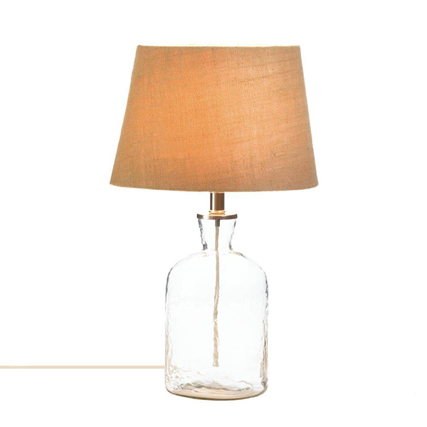 Ripple Glass Bottle Table Lamp