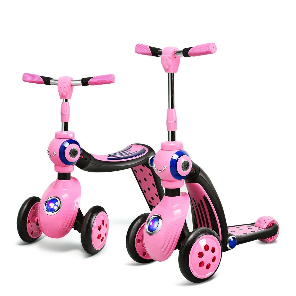 2-in-1 Kick Scooter Balance Trike With 3 Wheel