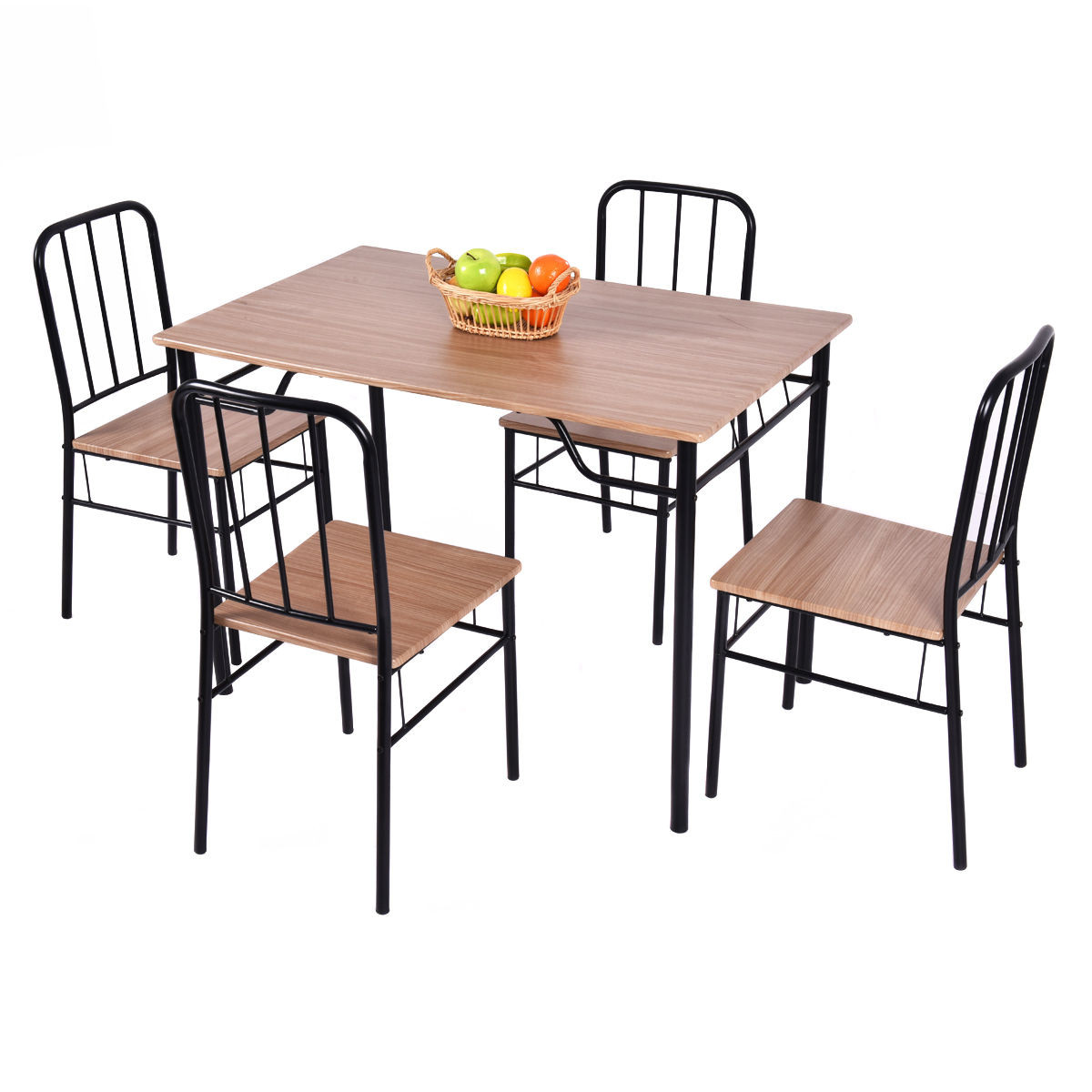 5 Pcs Dining Set Table And 4 Chairs