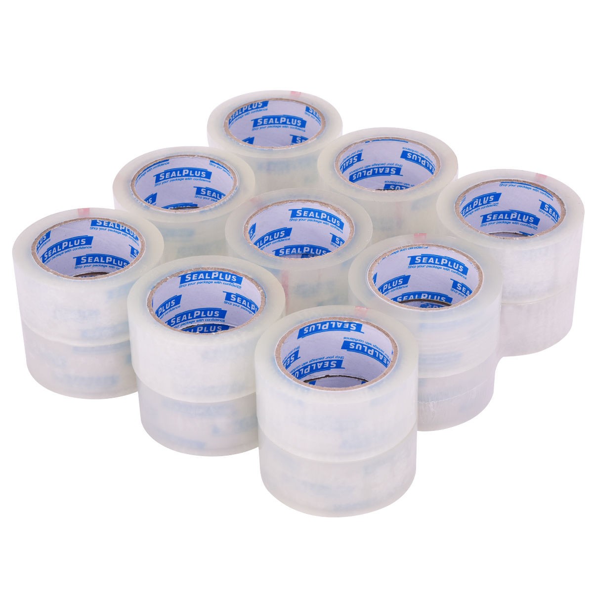 36 Rolls 1.9 In. x 110 Yards Carton Clear Sealing Tape