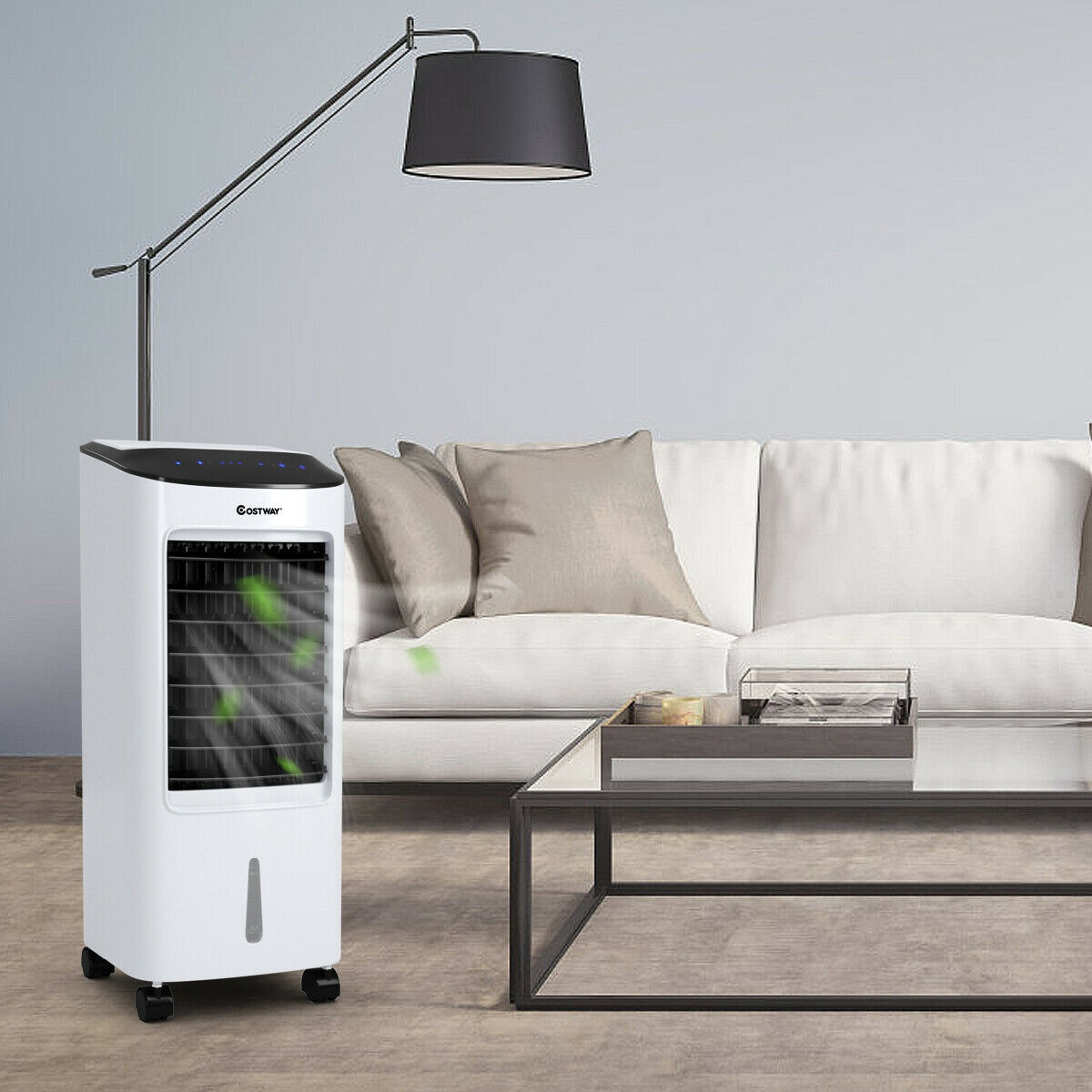 Evaporative Portable Air Cooler Fan And Humidifier With Filter Remote Control