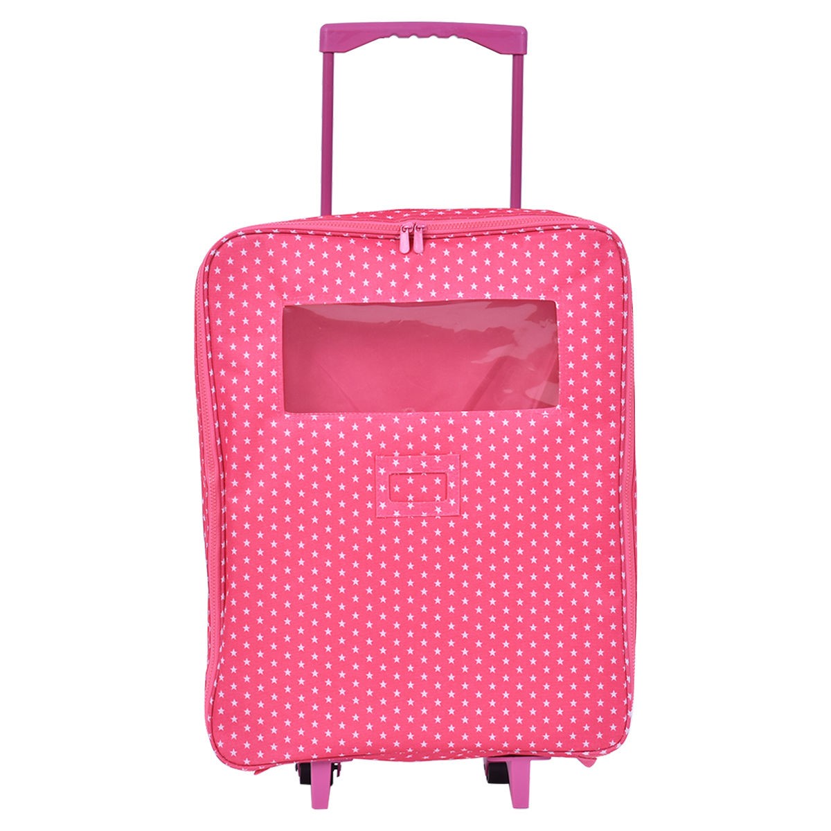 18 In. 2 Dolls Travel Carrier Trolley Case With Bed And Bedding