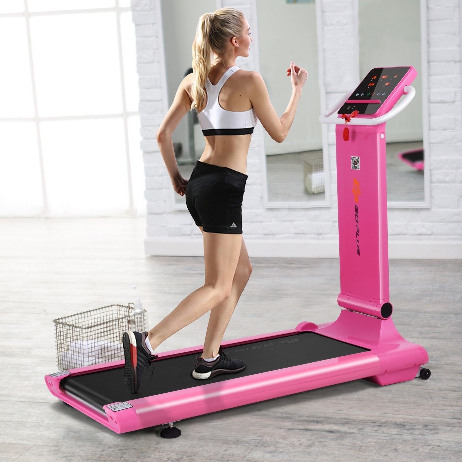 1.5 HP LED Folding Exercise Fitness Running Treadmill With USB MP3