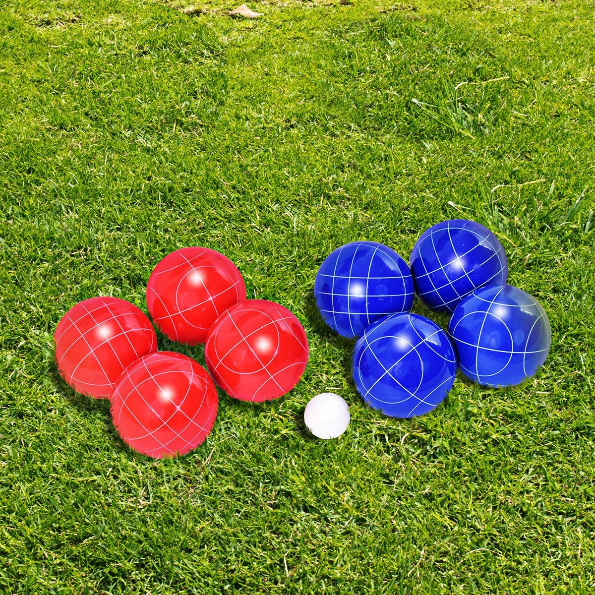 Goplus Backyard Bocce Ball Set With 8 Balls