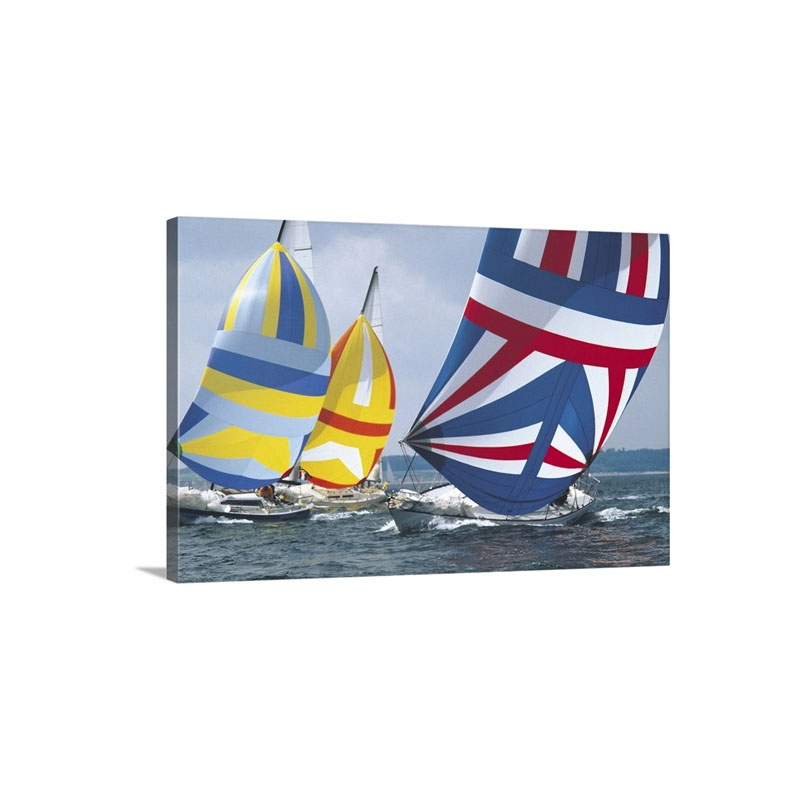Sailing Race Wall Art - Canvas - Gallery Wrap