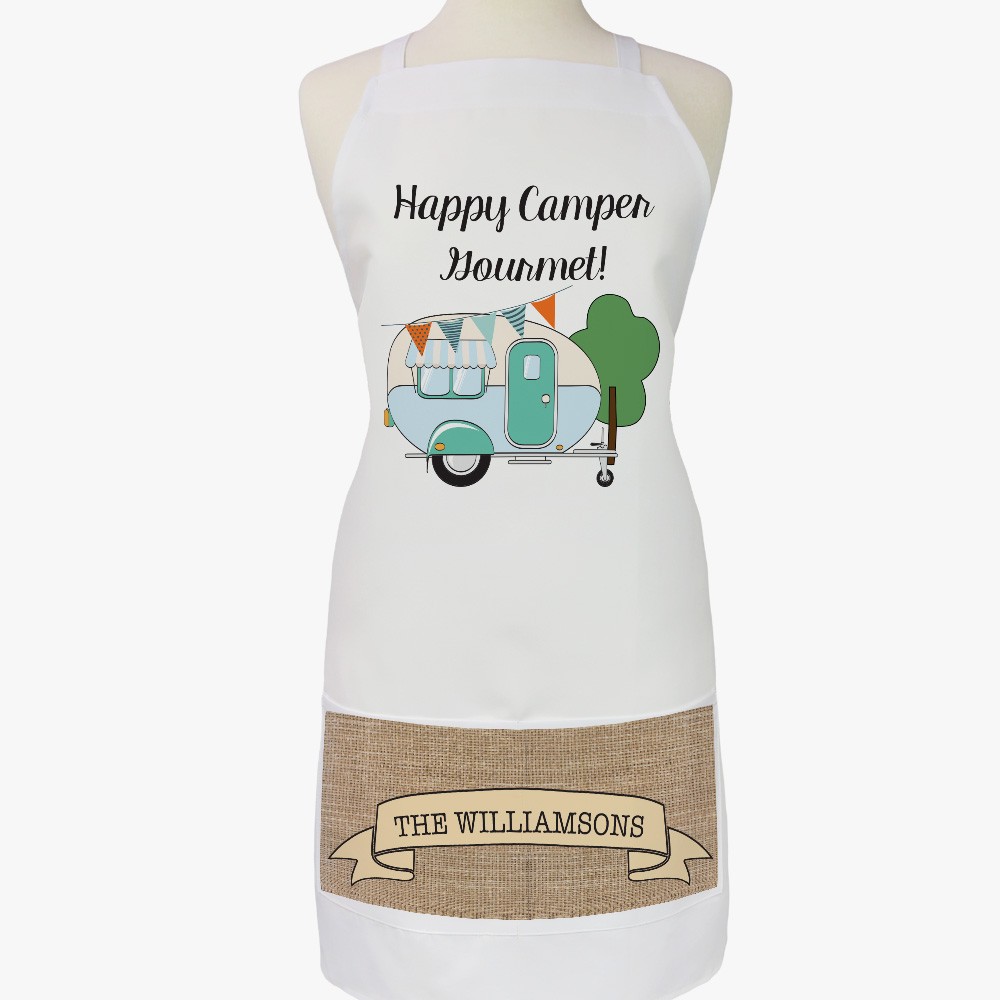 Happy Camper Personalized Adult Apron