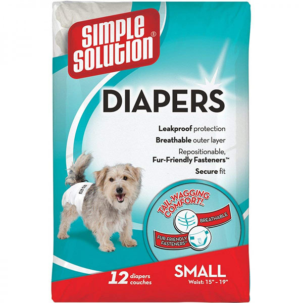 Simple Solution Diapers - Simple Solution Diapers Small - 12 Count - Waist 15 in. - 19 in.