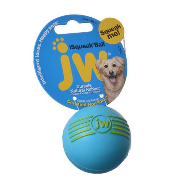 JW Pet i Squeak Ball - Rubber Dog Toy - Small - 2 in. Diameter - 4 Pieces