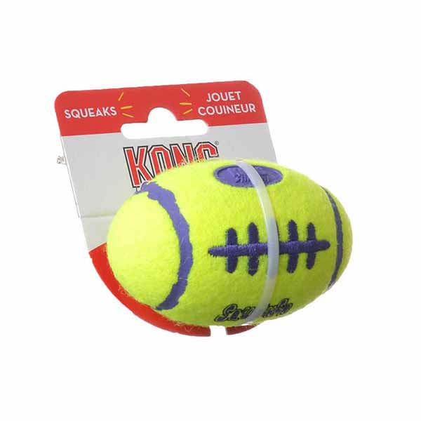 Kong Air Kong Squeakers Football - Small - 3.25 in. Long - For Dogs under 20 lbs - 2 Pieces
