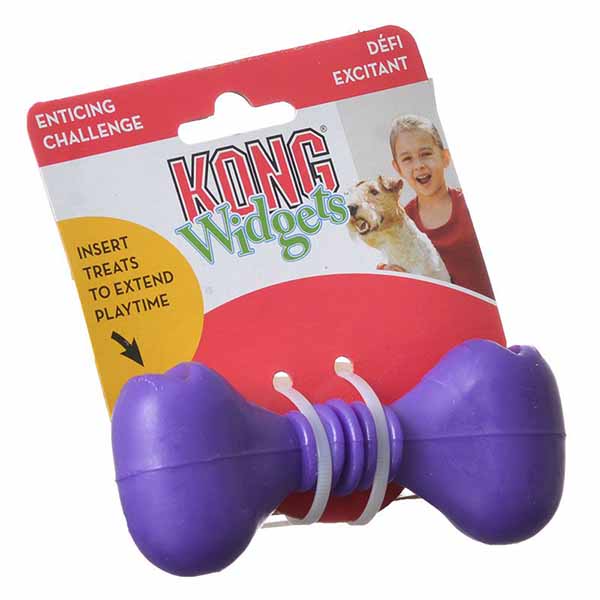 Kong Widgets Pocket Bone Dog Toy - Small - 4.5 in. Long - Assorted Colors - 4 Pieces