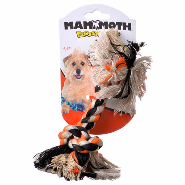 Flossy Chews Colored Rope Bone - Small - 4 in. Long - 5 Pieces