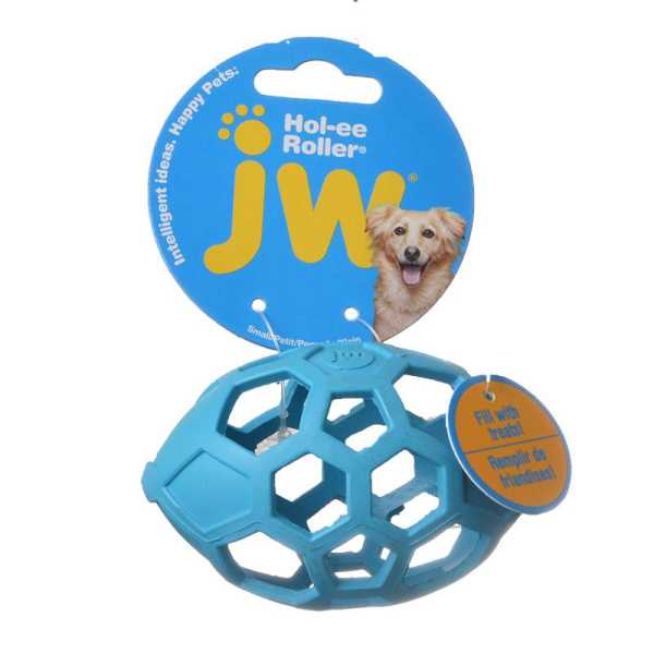 JW Pet Hol-ee Roller Egg - Small - 4 in. Long - Assorted Colors - 2 Pieces