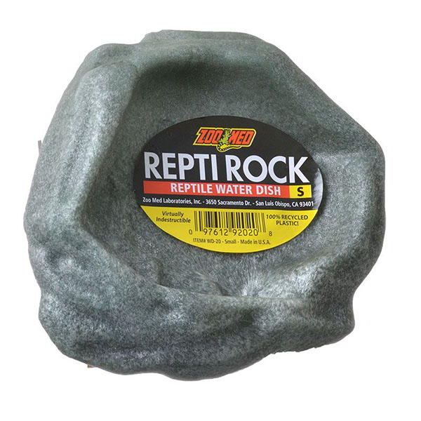 Zoo Med Repti Rock - Reptile Water Dish - Small - 5.5 in. Long x 5 in. Wide - 2 Pieces