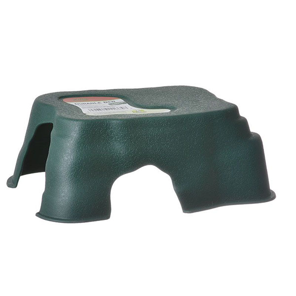 Zilla Durable Den for Reptiles - Green - Small - 6 in. L x 5 in. W x 2.5 in. H - 4 Pieces