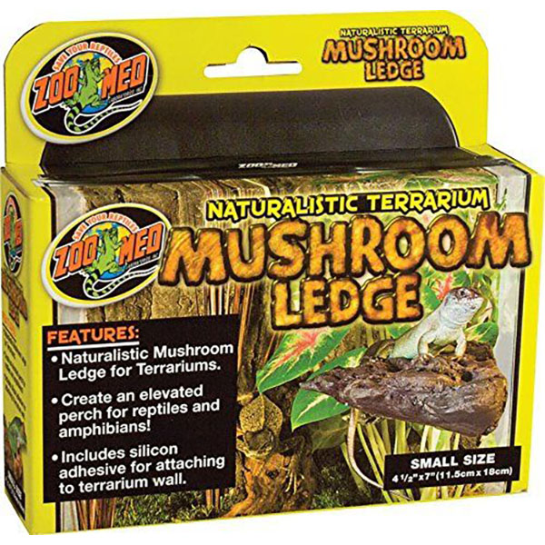 Zoo Med Naturalistic Terrarium Mushroom Ledge - Small - 7 in. Long x 4.5 in. Wide