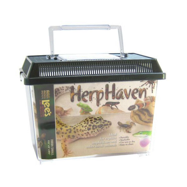 Lees HerpHaven Terrarium - Rectangular - Small - 9.1 in. L x 6 in. W x 6.6 in. H - 2 Pieces
