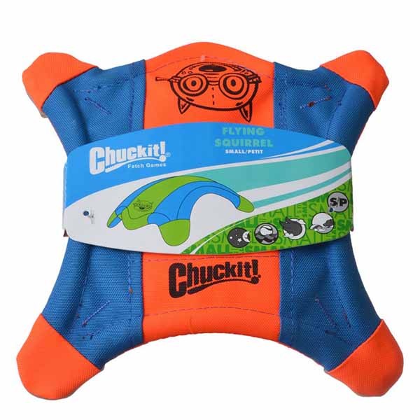 Chuckit Flying Squirrel Toss Toy - Small - 9 in. Long x 9 in. Wide - 2 Pieces