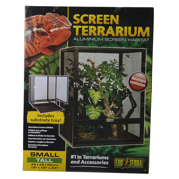 Exo-Terra Screen Terrarium - Small Tall - 18 in. L x 18 in. W x 24 in. H