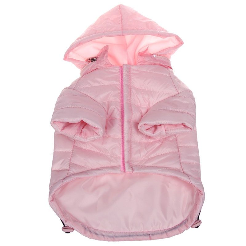 Pet Life Sporty Avalanche Lightweight Dog Coat with Hood - Pink - Small -  10 -12 Neck to Tail