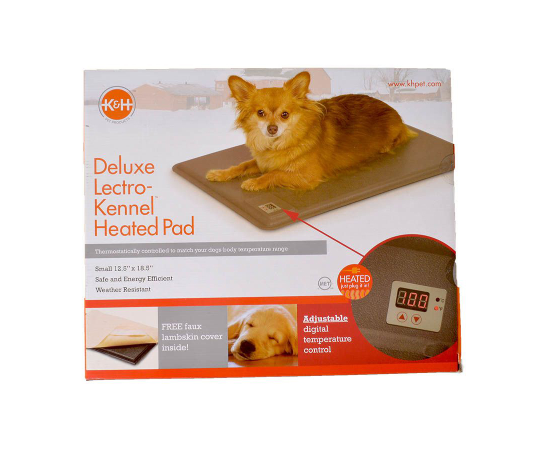 K and H Lectro-Kennel Heated Pad - Delux - Small - 18.5 Long x 12.5 Wide