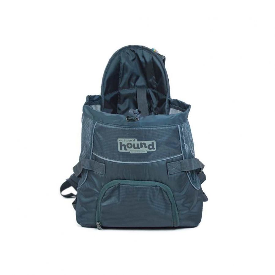 Outward Hound Pet-A-Roo Front Style Pet Carrier - Black - Small - 7 L x 10.25 W x 13.5 H For Pets up to 10 lbs