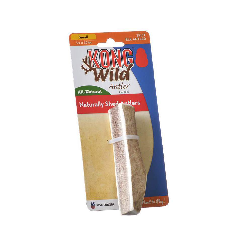 Kong Wild Split Elk Antler Dog Chew - Small Dogs up to 30 lbs