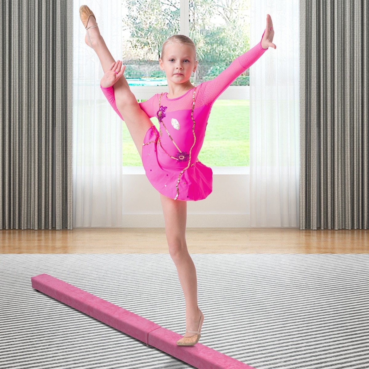 7 Ft. Sectional Gymnastics Floor Balance Beam